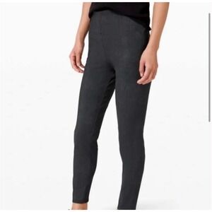 Lululemon High Rise Here to There Dark Grey Textured Full Length Women's Size 6